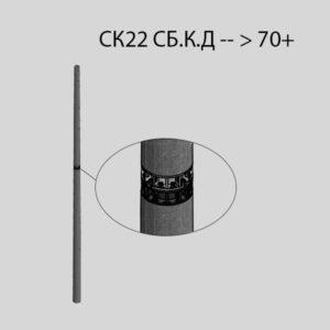 Стойки железобетонные центрифугированные конические секционированные долговечные СК22 СБ.К.Д (L-22.6 м)