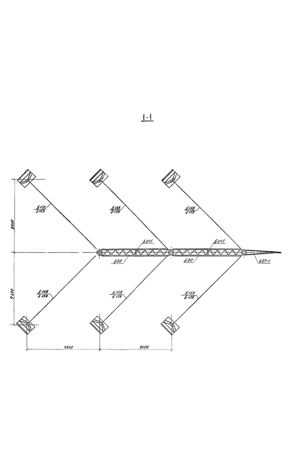 Анкерно-угловая бетонная опора УБ 330-1, серия 3.407-124, выпуск 1