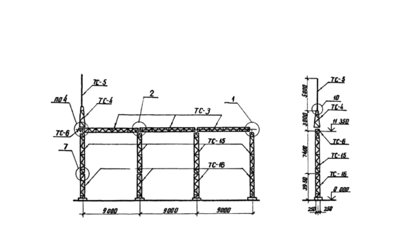 Ячейковый портал стальной ПСЛ-110Я12, серия .407.2-162 выпуск 1