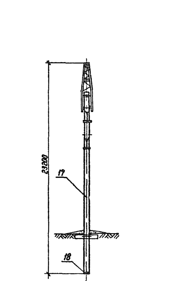 Анкерно-угловая опора 1,2 УБ 110-2 (Исп.01), серия 3.407.1-151, выпуск 1