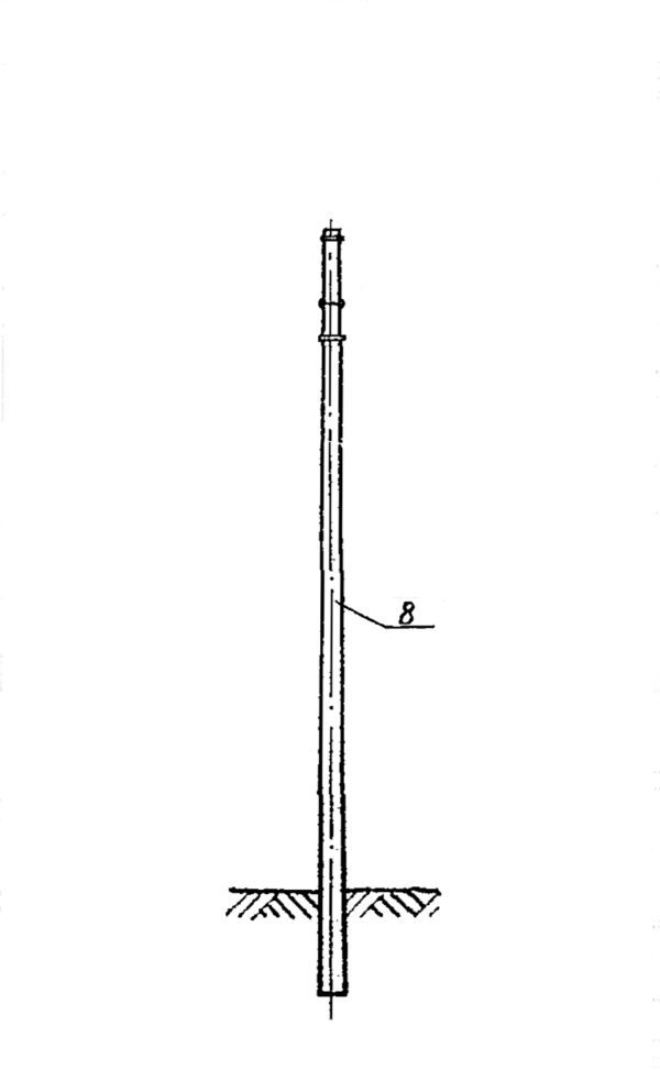 Промежуточная специальная бетонная опора 2 ПСБ 110-1 (Исп.01), серия 3.407.1-152, выпуск 1