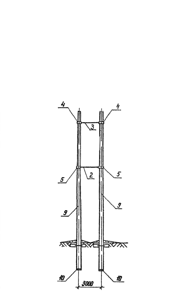 Анкерно-угловая опора 1,2 УБ 220-1 (Исп.03), серия 3.407.1-151, выпуск 1