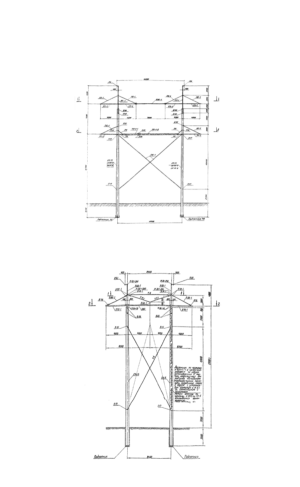 Железобетонные опоры ЛЭП 330 кВ на основе центрифугированных стоек СК по проекту 7073тм